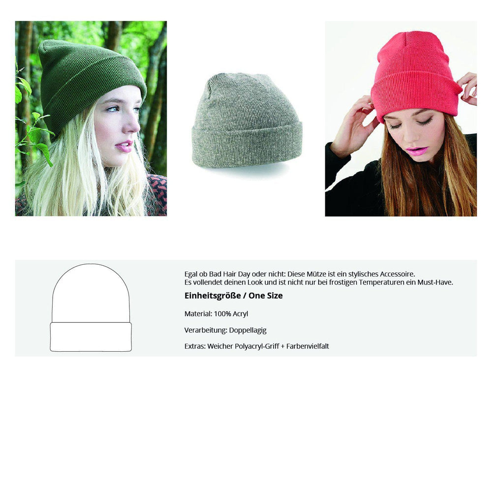 QUERLEUGNER BEANIE MÜTZE • IMMUNSYSTEM IST EINE VERSCHWÖRUNGSTHEORIE // EDLER STICK-HARLEKINSHOP