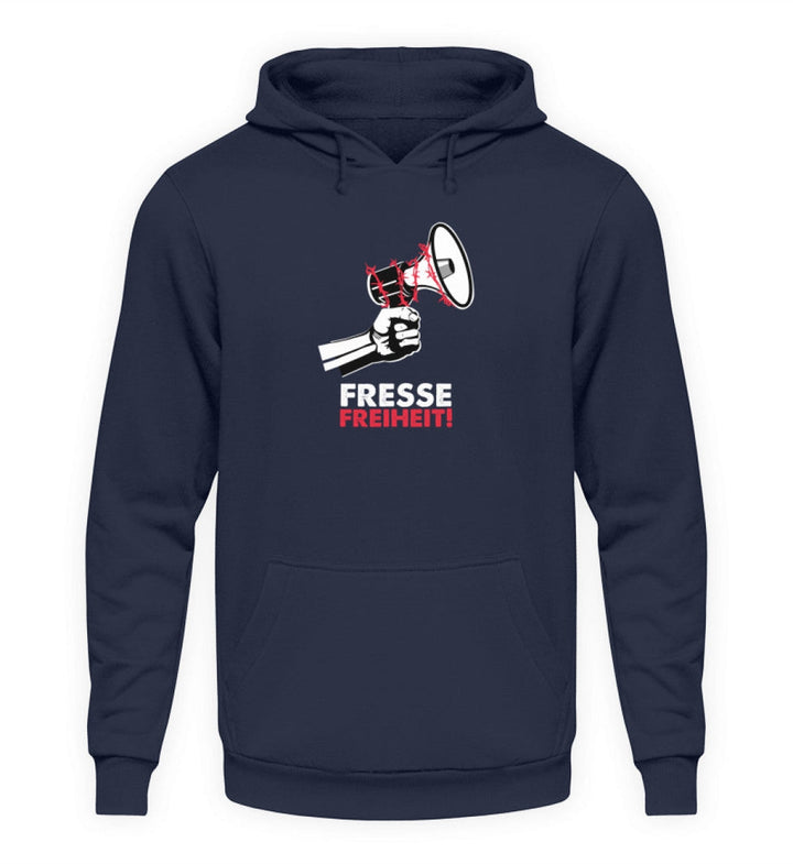 QUERLEUGNER HOODIE MÄDELS • FRESSEFREIHEIT / MEGAPHON-HARLEKINSHOP