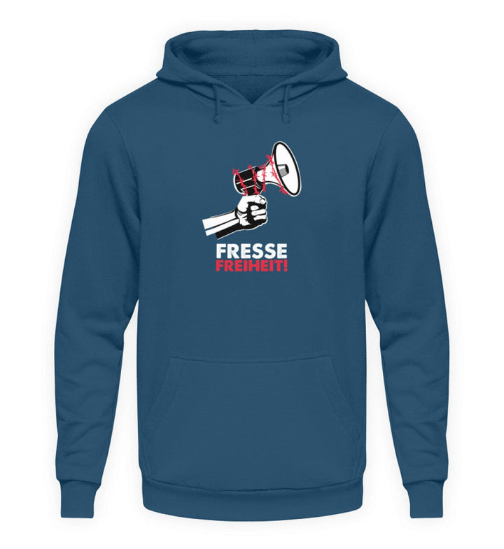 QUERLEUGNER HOODIE MÄDELS • FRESSEFREIHEIT / MEGAPHON-HARLEKINSHOP