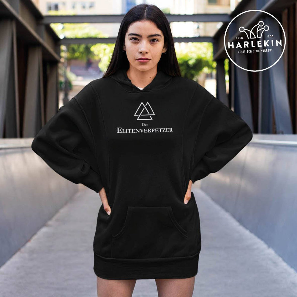 QUERLEUGNER HOODIEKLEID MÄDELS • ELITENVERPETZER-HARLEKINSHOP