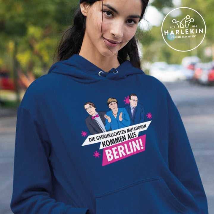 QUERLEUGNER ORGANIC HOODIE MÄDELS • MUTATIONEN AUS BERLIN-HARLEKINSHOP