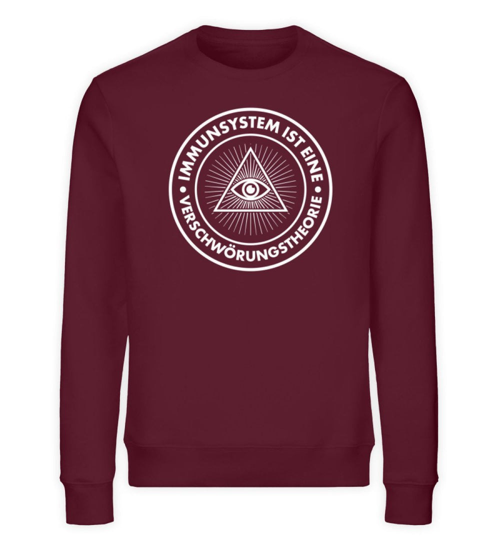 QUERLEUGNER ORGANIC SWEATER BUBEN • IMMUNSYSTEM IST EINE VERSCHWÖRUNGSTHEORIE-HARLEKINSHOP
