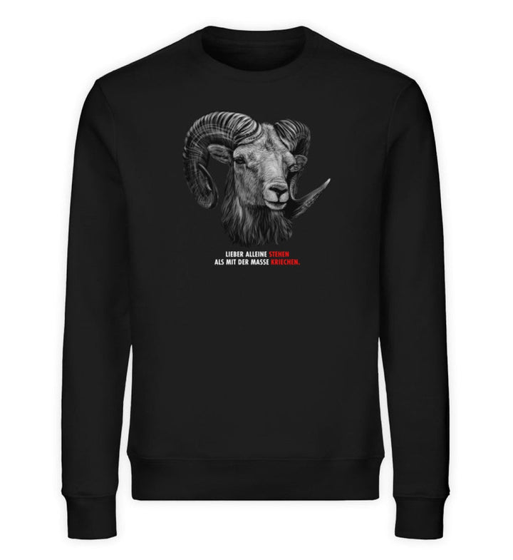 QUERLEUGNER ORGANIC SWEATER BUBEN • LIEBER ALLEINE STEHEN ALS MIT DER MASSE KRIECHEN-HARLEKINSHOP