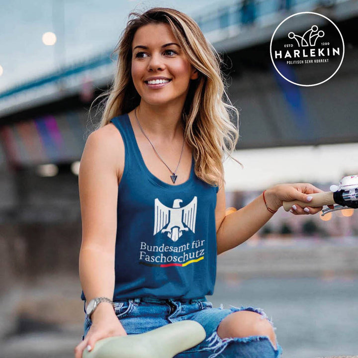 QUERLEUGNER ORGANIC TANK TOP MÄDELS • BUNDESAMT FÜR FASCHOSCHUTZ-HARLEKINSHOP