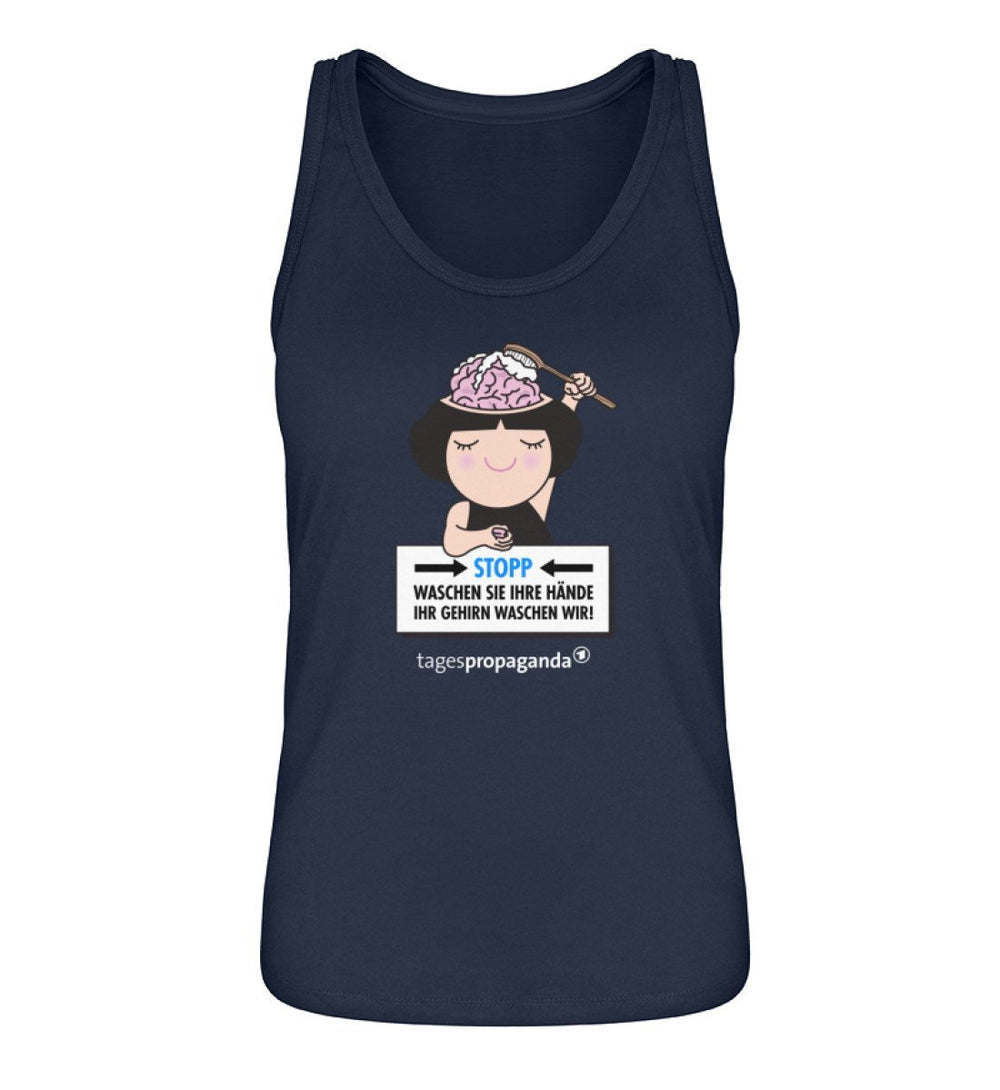 QUERLEUGNER ORGANIC TANK TOP MÄDELS • IHR GEHIRN WASCHEN WIR-HARLEKINSHOP