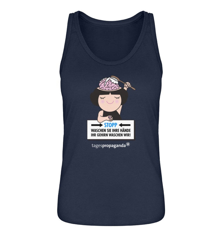 QUERLEUGNER ORGANIC TANK TOP MÄDELS • IHR GEHIRN WASCHEN WIR-HARLEKINSHOP