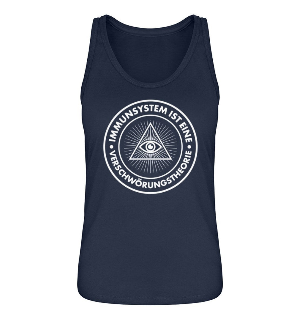 QUERLEUGNER ORGANIC TANK TOP MÄDELS • IMMUNSYSTEM IST EINE VERSCHWÖRUNGSTHEORIE-HARLEKINSHOP