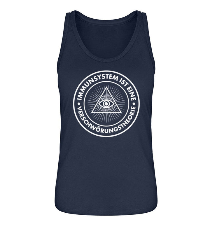 QUERLEUGNER ORGANIC TANK TOP MÄDELS • IMMUNSYSTEM IST EINE VERSCHWÖRUNGSTHEORIE-HARLEKINSHOP