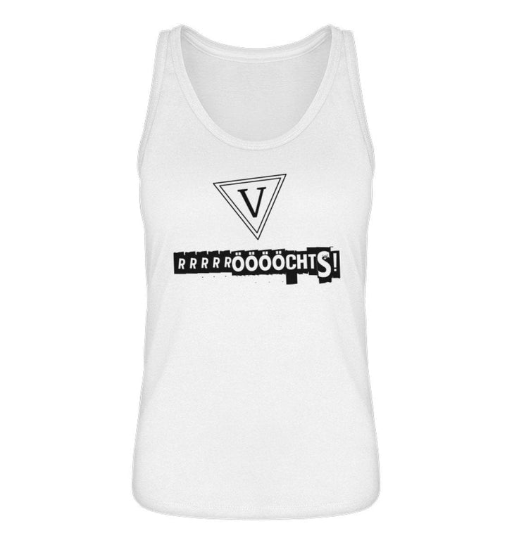 QUERLEUGNER ORGANIC TANK TOP MÄDELS • PETZE RÖÖÖCHTS - DUNKEL-HARLEKINSHOP
