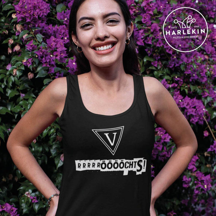 QUERLEUGNER ORGANIC TANK TOP MÄDELS • PETZE RÖÖÖCHTS - HELL-HARLEKINSHOP