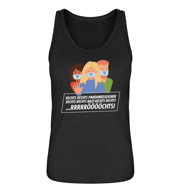 QUERLEUGNER ORGANIC TANK TOP MÄDELS • RECHTS RECHTS PANDEMIELEUGNER-HARLEKINSHOP