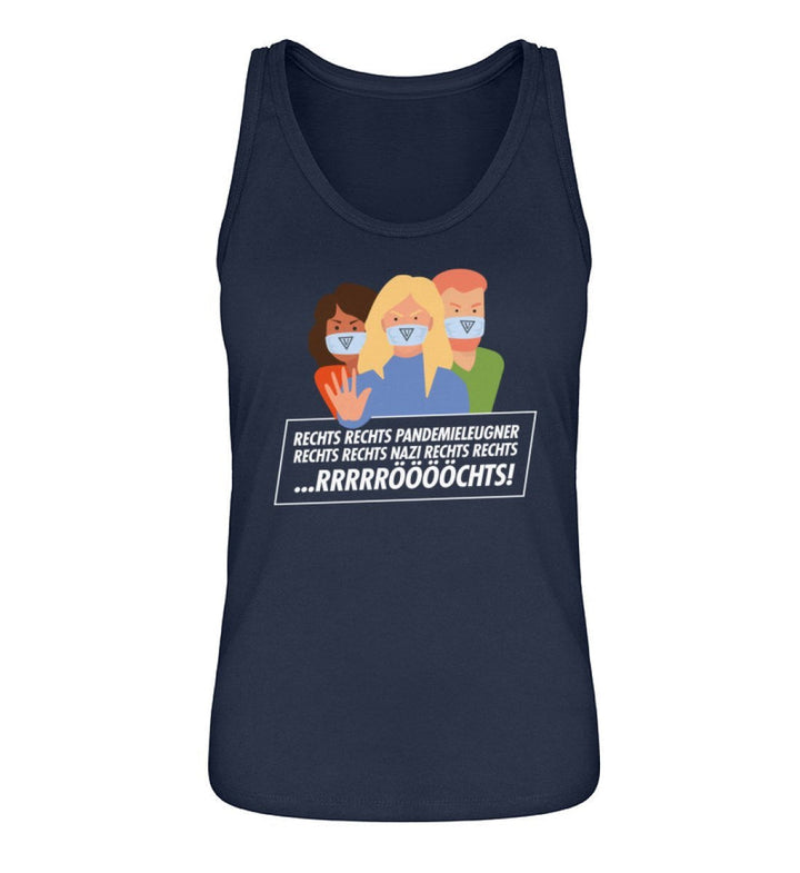 QUERLEUGNER ORGANIC TANK TOP MÄDELS • RECHTS RECHTS PANDEMIELEUGNER-HARLEKINSHOP