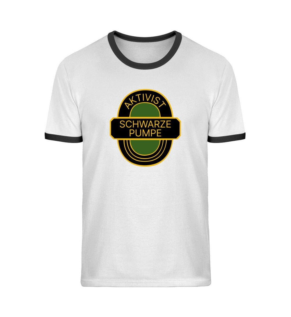 RETRO RINGER ORGANIC SHIRT MÄDELS • AKTIVIST SCHWARZE PUMPE-HARLEKINSHOP