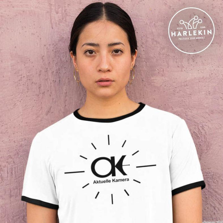 RETRO RINGER ORGANIC SHIRT MÄDELS • AKTUELLE KAMERA-HARLEKINSHOP