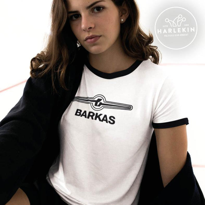RETRO RINGER ORGANIC SHIRT MÄDELS • BARKAS-HARLEKINSHOP
