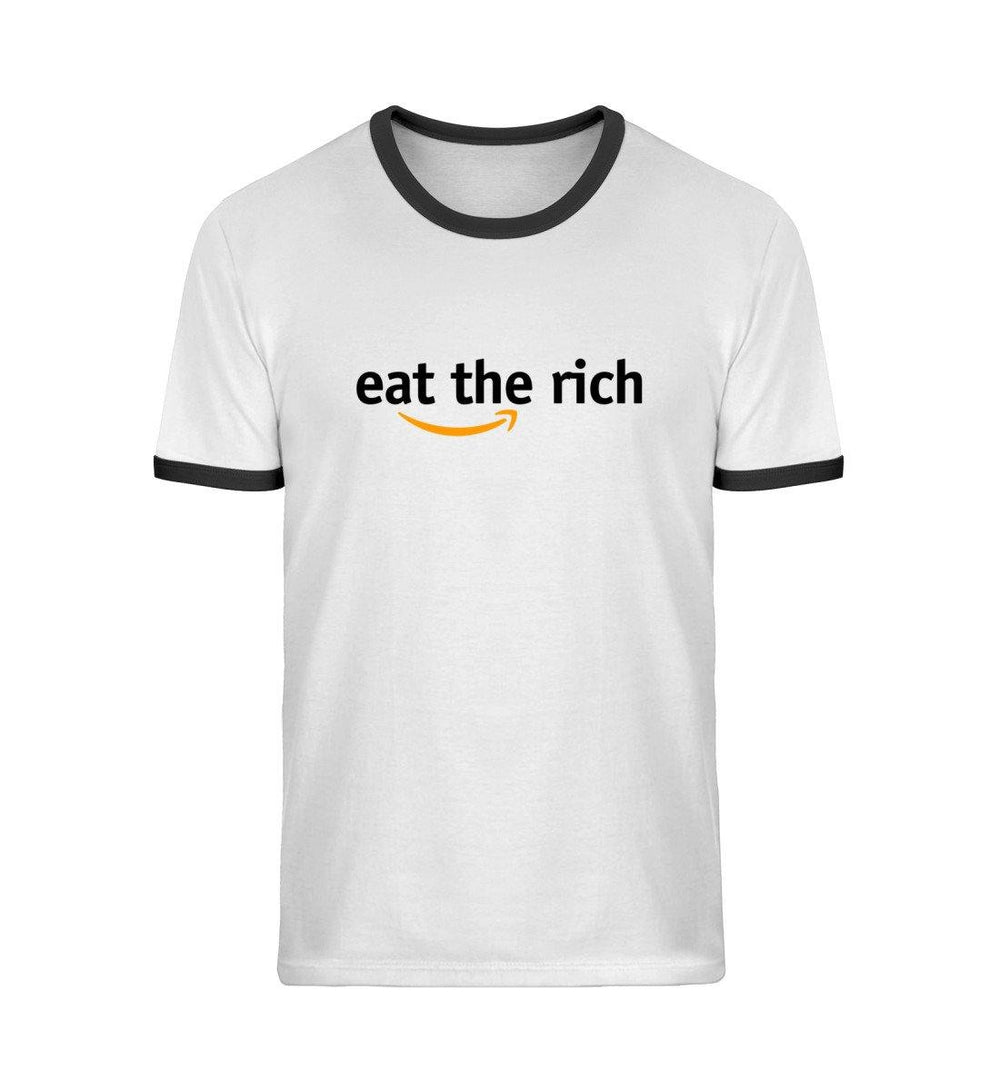 RETRO RINGER ORGANIC SHIRT MÄDELS • EAT THE RICH-HARLEKINSHOP