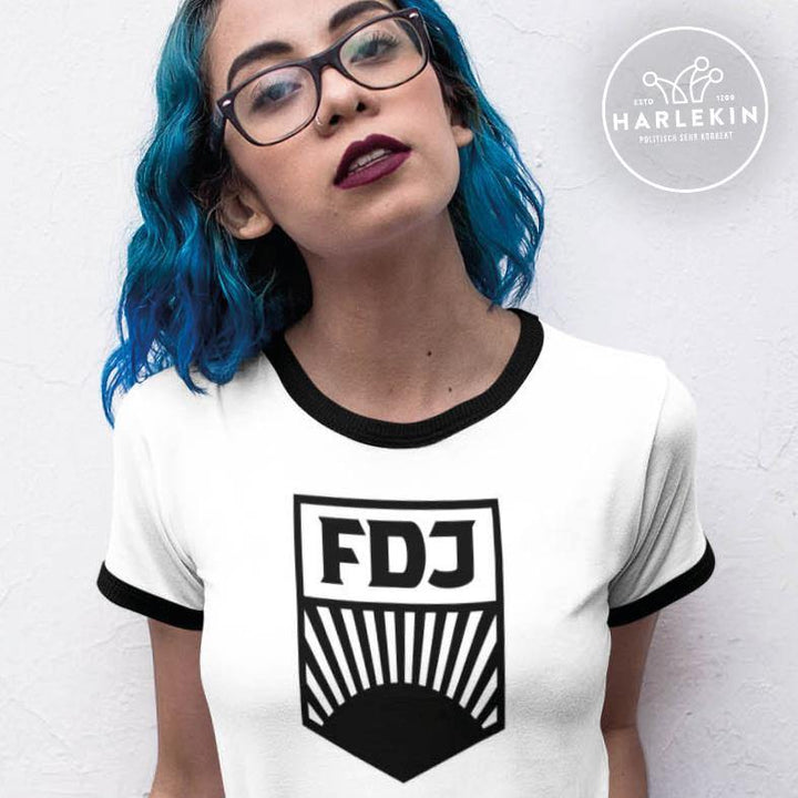RETRO RINGER ORGANIC SHIRT MÄDELS • FDJ - HELL-HARLEKINSHOP