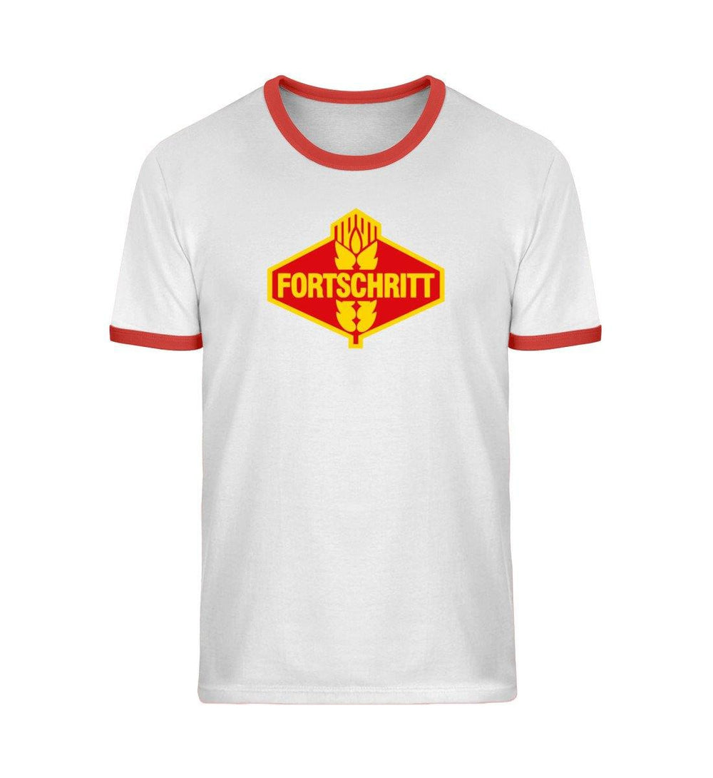 RETRO RINGER ORGANIC SHIRT MÄDELS • FORTSCHRITT - FARBIG-HARLEKINSHOP