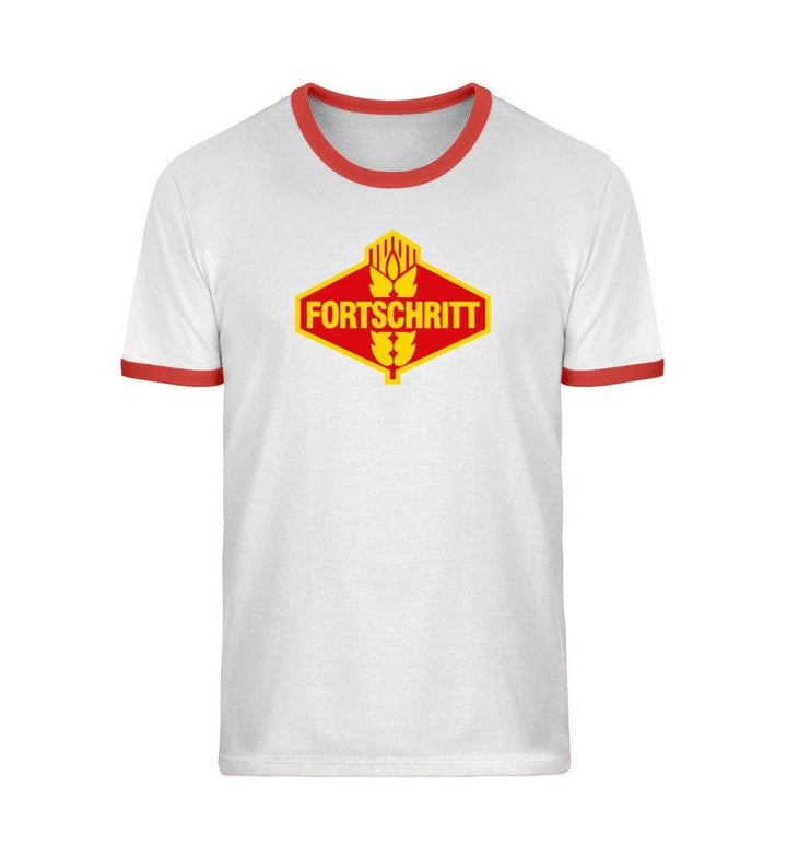 RETRO RINGER ORGANIC SHIRT MÄDELS • FORTSCHRITT - FARBIG-HARLEKINSHOP