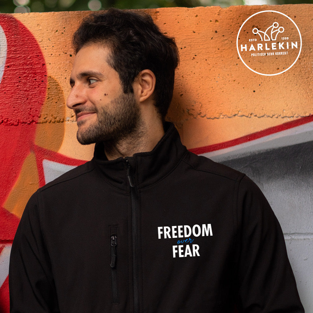 SOFTSHELL JACKE BUBEN / EDLER STICK • FREEDOM OVER FEAR-HARLEKINSHOP