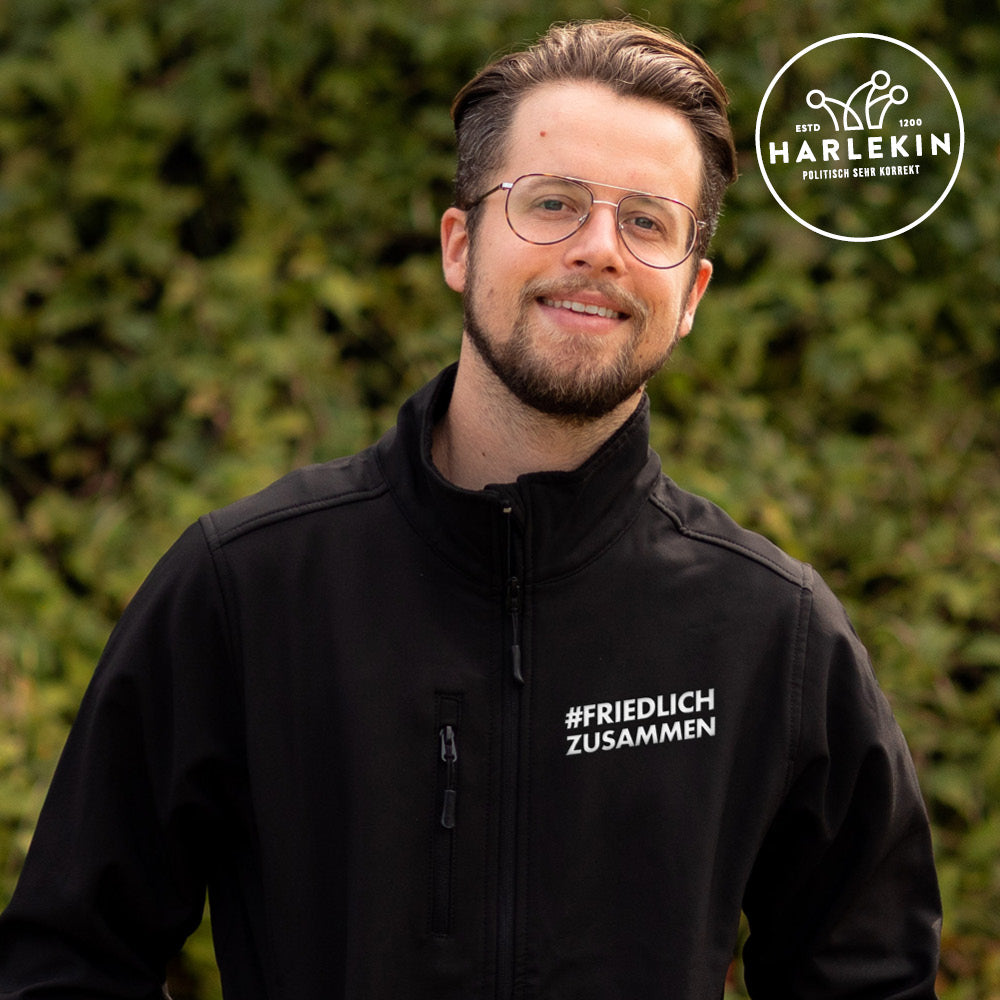 SOFTSHELL JACKE BUBEN / EDLER STICK • #FRIEDLICHZUSAMMEN-HARLEKINSHOP