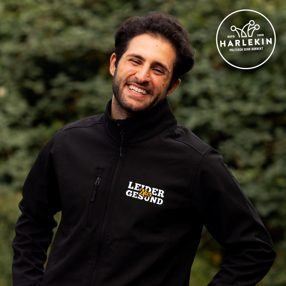 SOFTSHELL JACKE BUBEN / EDLER STICK • LEIDER NUR GESUND-HARLEKINSHOP