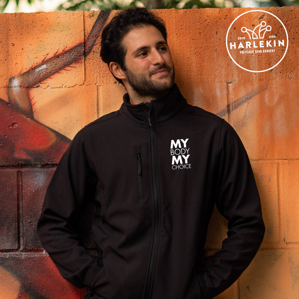 SOFTSHELL JACKE BUBEN / EDLER STICK • MY BODY MY CHOICE-HARLEKINSHOP