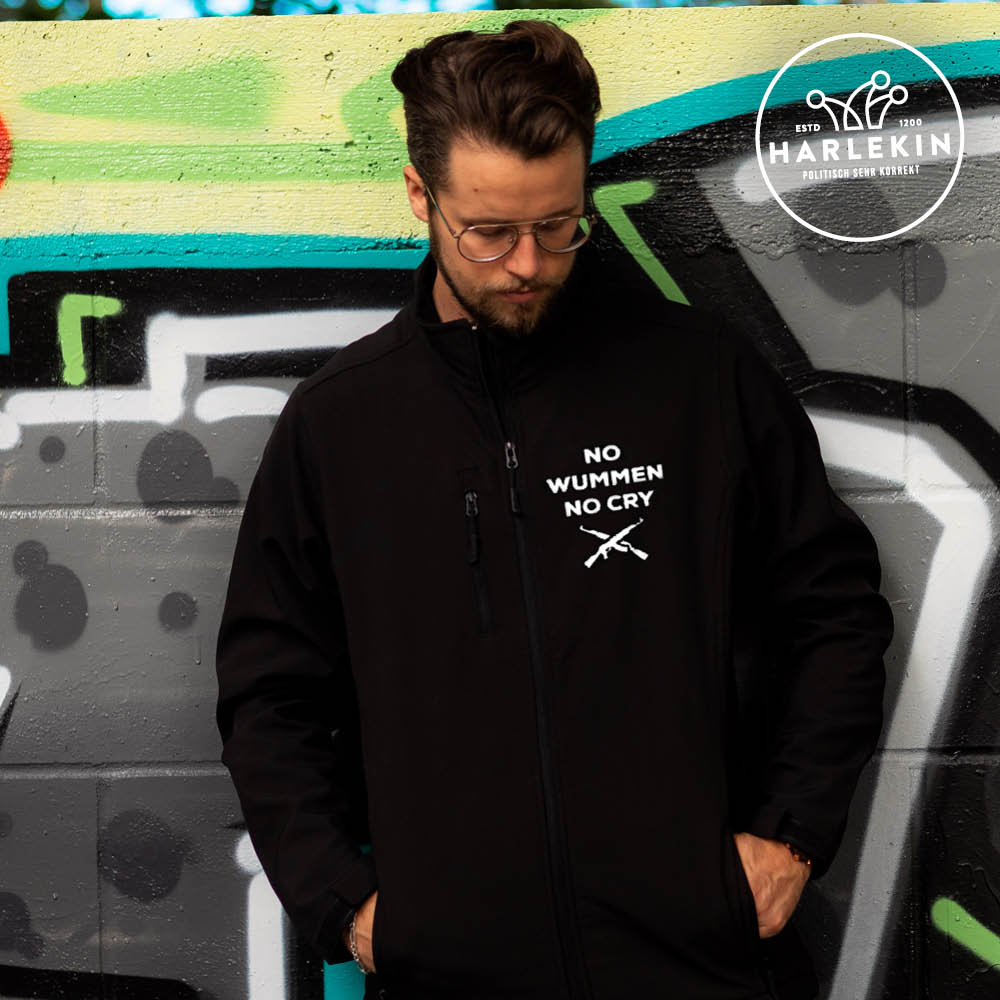 SOFTSHELL JACKE BUBEN / EDLER STICK • NO WUMMEN NO CRY-HARLEKINSHOP