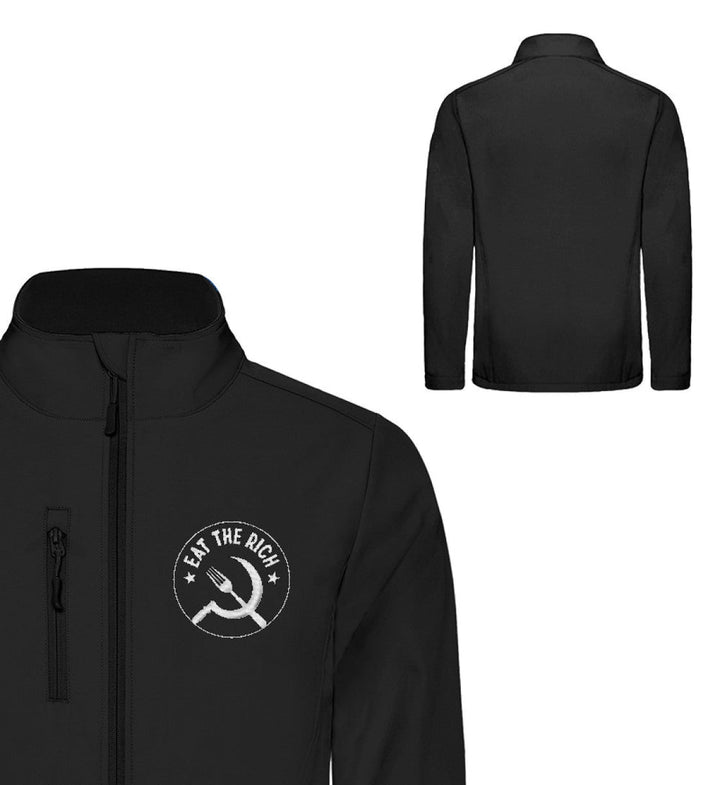 SOFTSHELL JACKE MÄDELS / EDLER STICK • EAT THE RICH ICON-HARLEKINSHOP