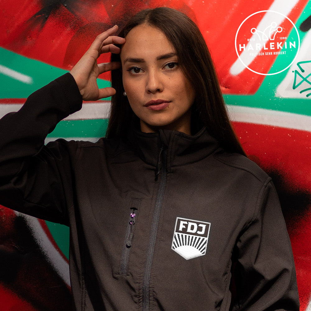 SOFTSHELL JACKE MÄDELS / EDLER STICK • FDJ - WEISS-HARLEKINSHOP
