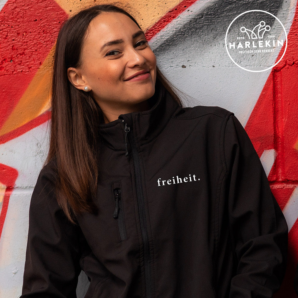 SOFTSHELL JACKE MÄDELS / EDLER STICK • FREIHEIT.-HARLEKINSHOP
