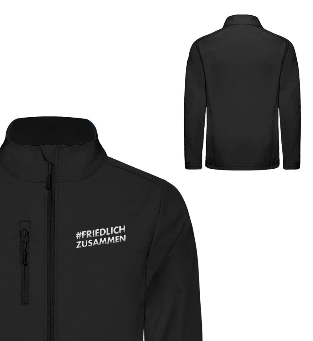 SOFTSHELL JACKE MÄDELS / EDLER STICK • #FRIEDLICHZUSAMMEN-HARLEKINSHOP
