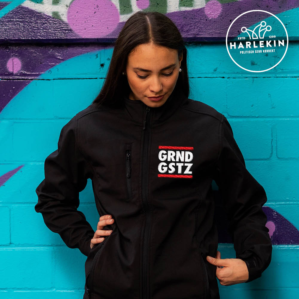 SOFTSHELL JACKE MÄDELS / EDLER STICK • GRUNDGESETZ DMC-HARLEKINSHOP