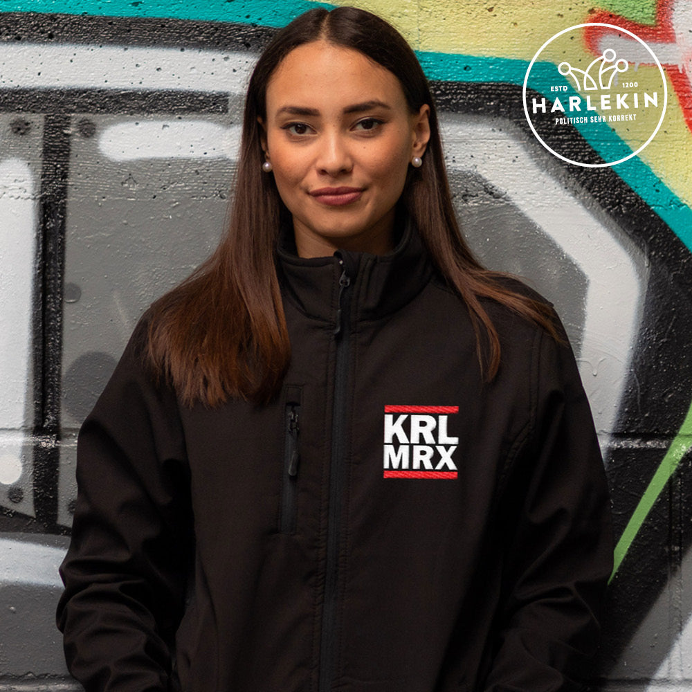 SOFTSHELL JACKE MÄDELS / EDLER STICK • KRL MRX / KARL MARX-HARLEKINSHOP