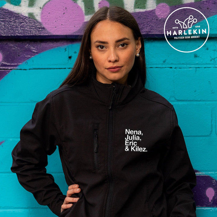 SOFTSHELL JACKE MÄDELS / EDLER STICK • NENA, JULIA, ERIC & KILEZ-HARLEKINSHOP
