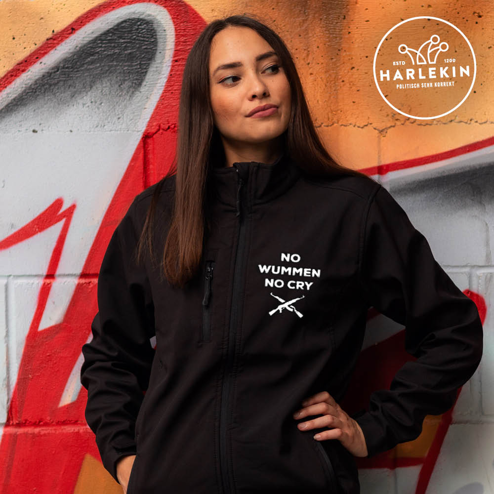 SOFTSHELL JACKE MÄDELS / EDLER STICK • NO WUMMEN NO CRY-HARLEKINSHOP