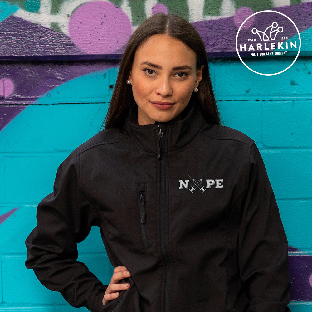 SOFTSHELL JACKE MÄDELS / EDLER STICK • NOPE-HARLEKINSHOP