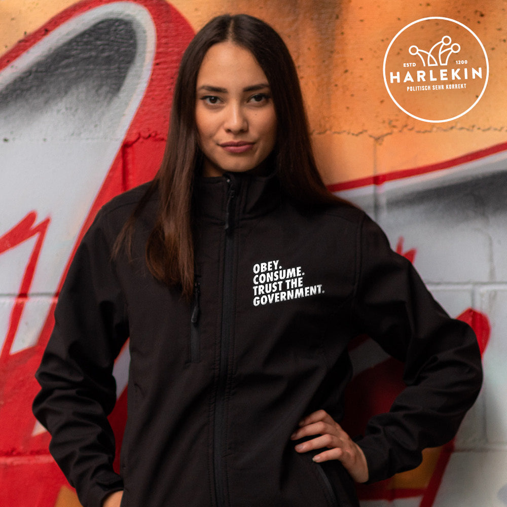 SOFTSHELL JACKE MÄDELS / EDLER STICK • OBEY. CONSUME.-HARLEKINSHOP