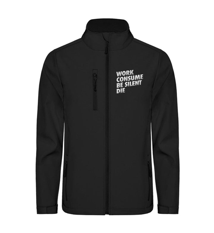 SOFTSHELL JACKE MÄDELS / EDLER STICK • WORK CONSUME BE SILENT DIE-HARLEKINSHOP