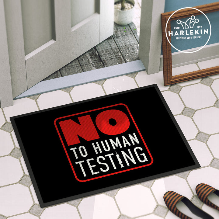 SPASSKULTUR FUSSMATTE • NO HUMAN TESTING-HARLEKINSHOP
