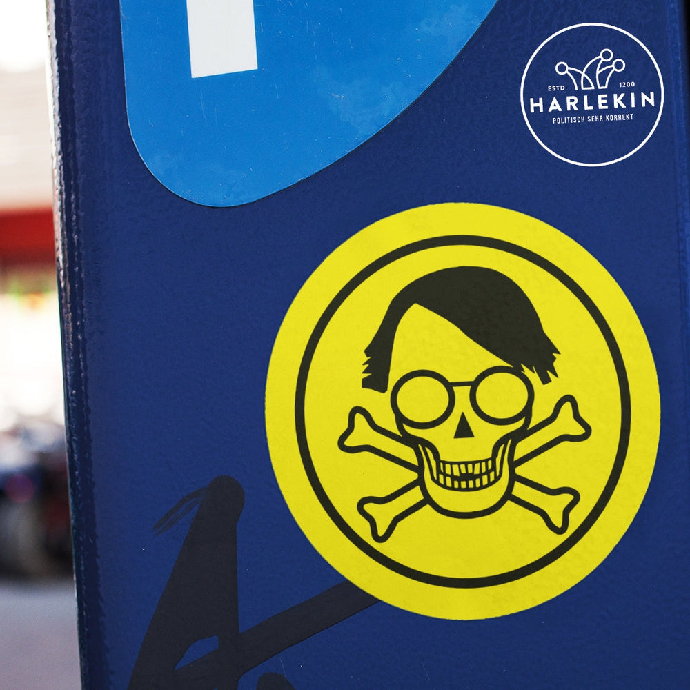 SPASSKULTUR GROSSE STICKER / AUFKLEBER • KALLE WARNT (10 STK.)-HARLEKINSHOP