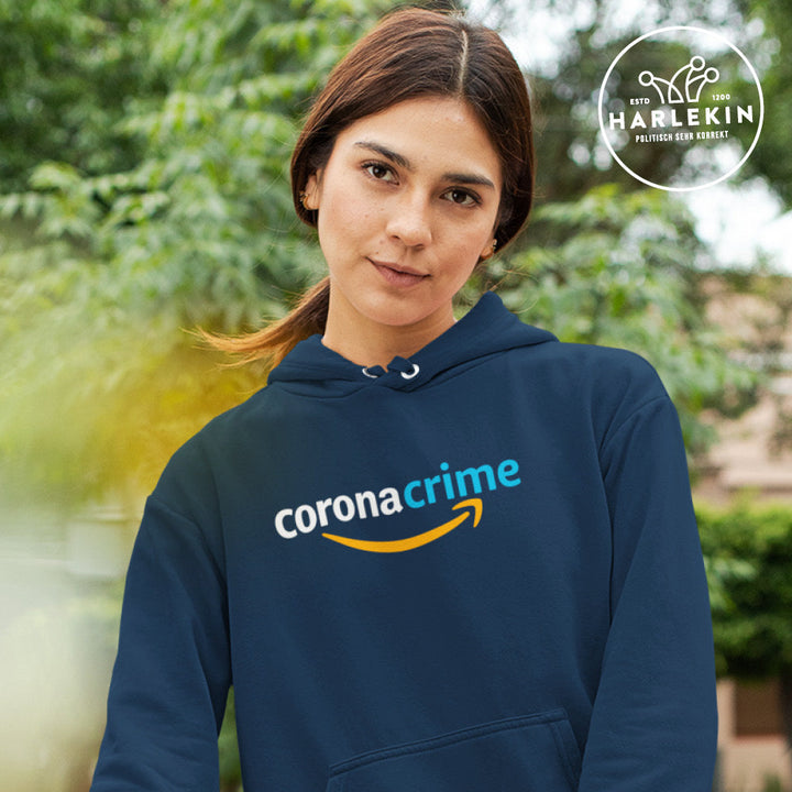 SPASSKULTUR HOODIE MÄDELS • CORONA CRIME - DUNKEL-HARLEKINSHOP