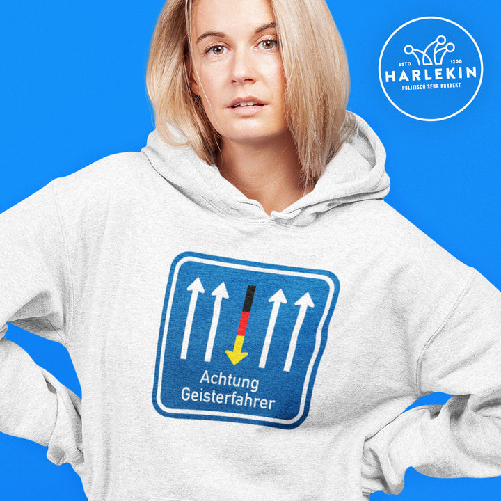SPASSKULTUR HOODIE MÄDELS • GEISTERFAHRER-HARLEKINSHOP