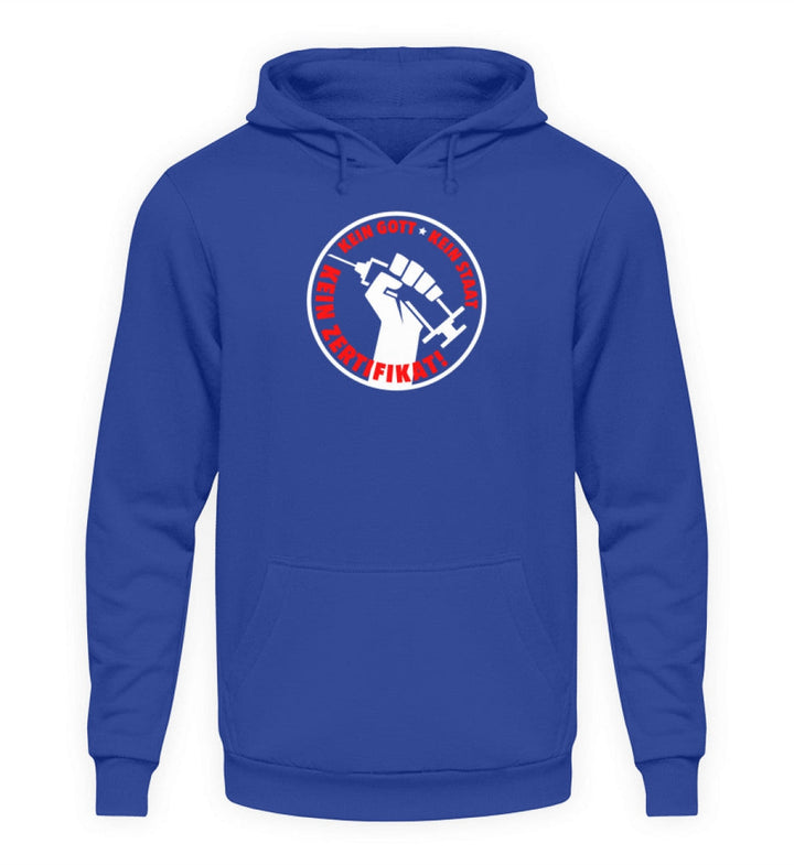 SPASSKULTUR HOODIE MÄDELS • KEIN GOTT KEIN STAAT KEIN ZERTIFIKAT-HARLEKINSHOP