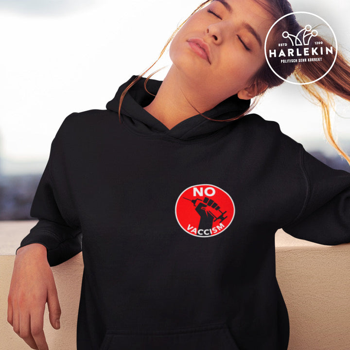 SPASSKULTUR HOODIE MÄDELS • NO VACCISM-HARLEKINSHOP