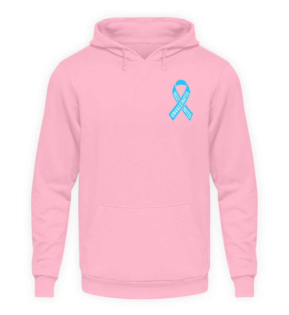 SPASSKULTUR HOODIE MÄDELS • SOLISCHLEIFE / SOLIDARITY RIBBON VAXXINATED UNVAXXINATED-HARLEKINSHOP
