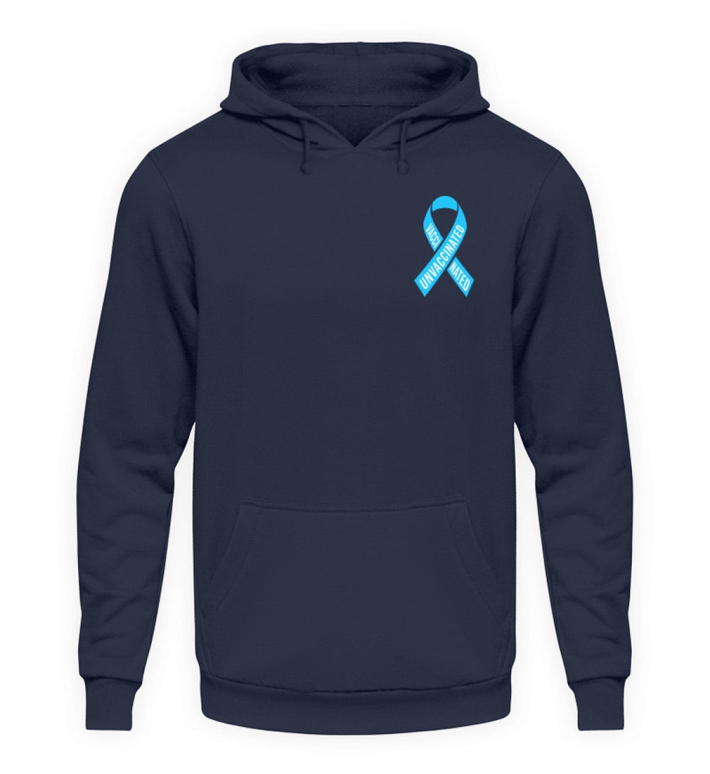 SPASSKULTUR HOODIE MÄDELS • SOLISCHLEIFE / SOLIDARITY RIBBON VAXXINATED UNVAXXINATED-HARLEKINSHOP