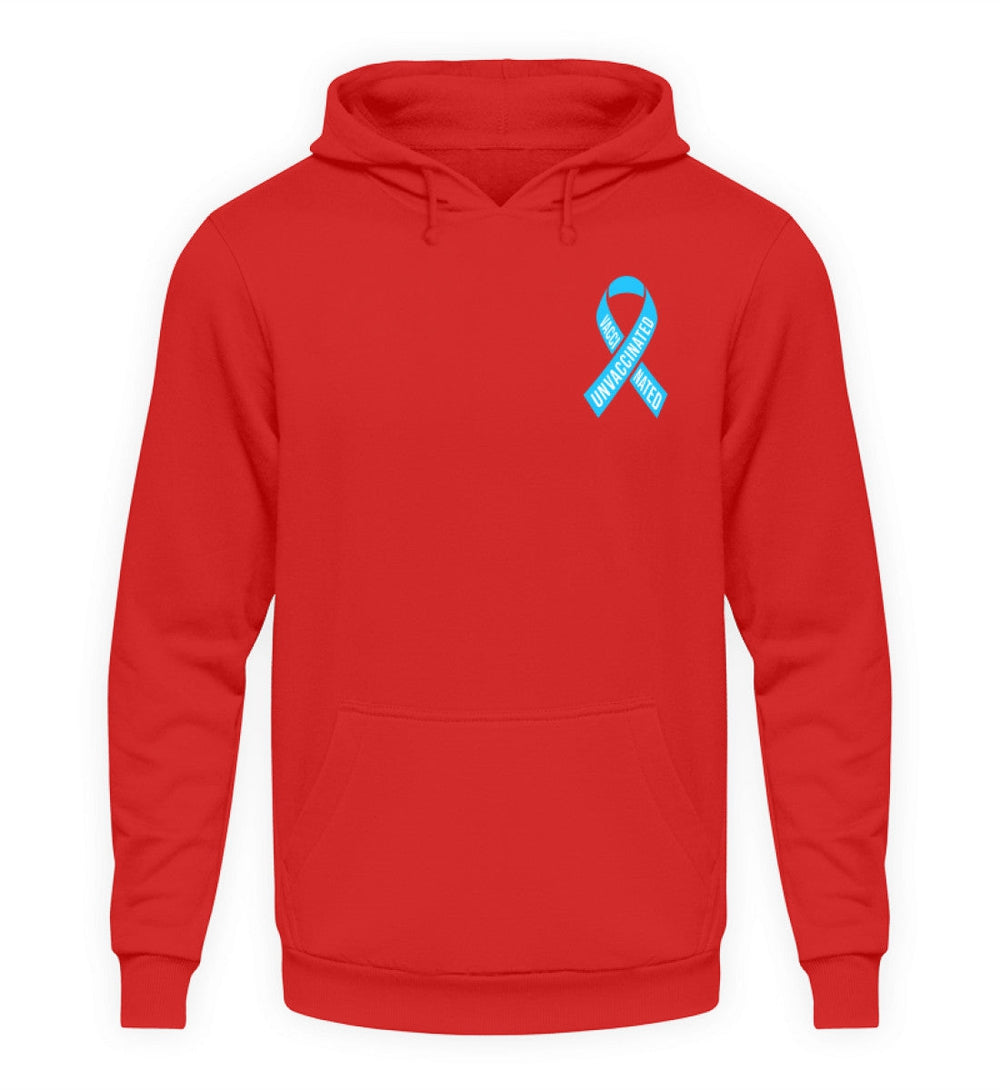 SPASSKULTUR HOODIE MÄDELS • SOLISCHLEIFE / SOLIDARITY RIBBON VAXXINATED UNVAXXINATED-HARLEKINSHOP