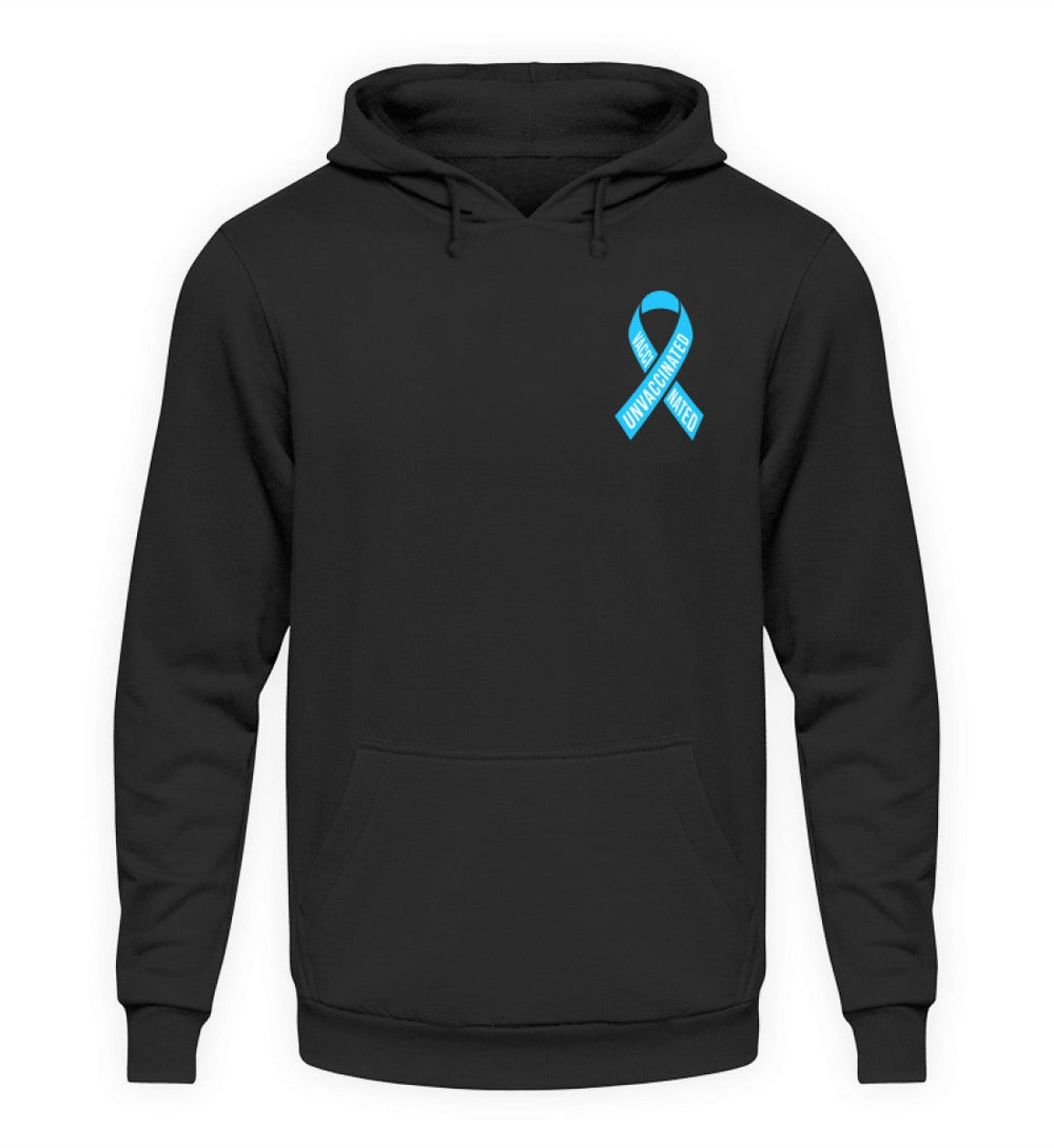 SPASSKULTUR HOODIE MÄDELS • SOLISCHLEIFE / SOLIDARITY RIBBON VAXXINATED UNVAXXINATED-HARLEKINSHOP