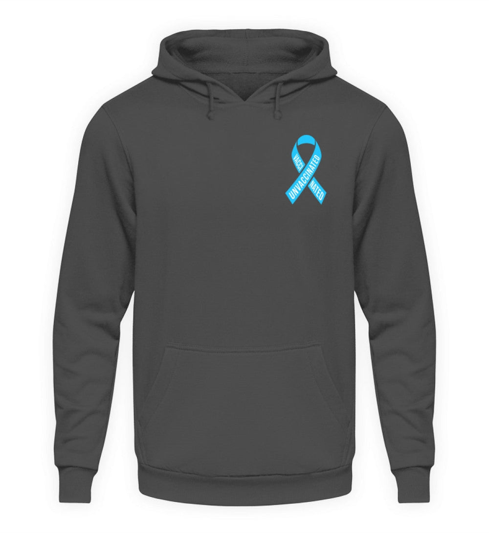 SPASSKULTUR HOODIE MÄDELS • SOLISCHLEIFE / SOLIDARITY RIBBON VAXXINATED UNVAXXINATED-HARLEKINSHOP